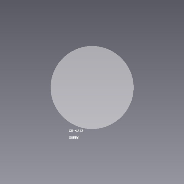 Gorra artesanal de aluminio X60